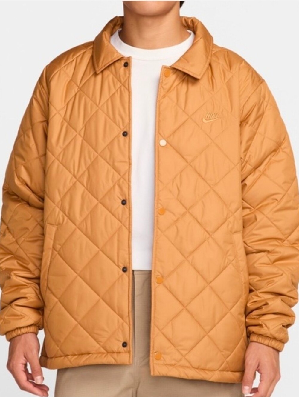 NWT New Nike Men Club Therma-Fit Adult Jacket Caramel